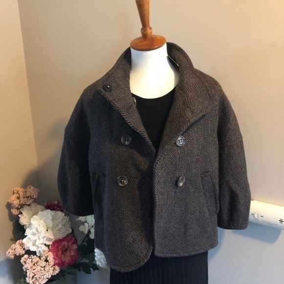 *HP* NWT BCBG Maxazria 3/4 sleeve Medium wool coat - Picture 1 of 4